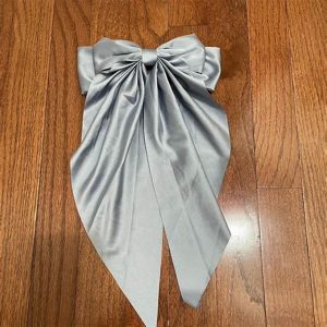 Silver Hair Bow