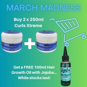 PROMO Buy 2 x Curls Xtreme 250ml get 100ml Jojoba Oil FREE!!