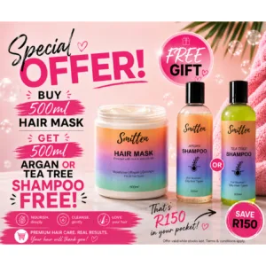 Hair Mask 500ml - Deep Conditioning get a FREE 500ml Shampoo