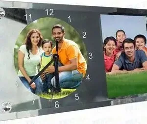 Personalised Mirror Clock & Frame